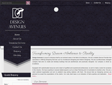 Tablet Screenshot of designavenues.co.in